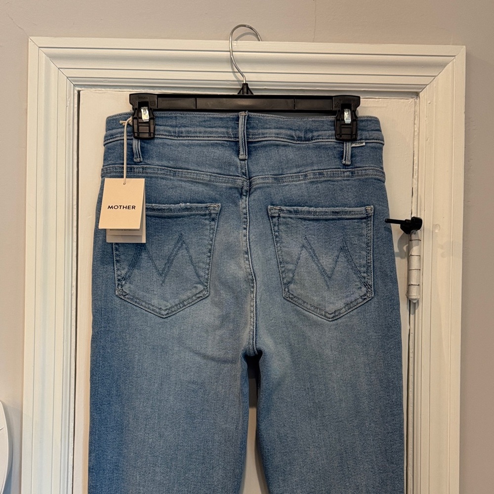 MOTHER The Hustler Ankle Fray, Size 28, Wash:ONE LAST TRIP - Picture 4 of 7